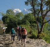 First sight of Dhaulagiri