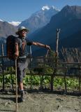 Our guide Pasang Rinji Sherpa doing his best to look cool