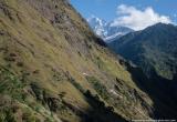 Next day, a long traverse ascending high above the Myagdi river