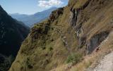 Next day, a long traverse ascending high above the Myagdi river