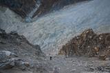 Descending onto the glacier 