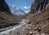 Following the river towards Japanese Base Camp