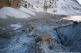 Heading up the glacier