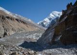 Heading up the glacier