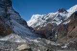 Heading up the glacier