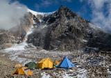 Tukuche Peak ( 6920m ) from Base Camp on Chonbardan Glacier 