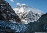 Dhaulagiri's 'Little Eiger' towering above the Chhonbardan Glacier