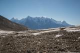 First sight of Tilicho Peak, Nilgiris and Annapurna