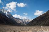 Heading towards our camp below Kanjirowa
