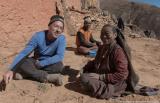 Socializing with a nun at Tsakang hermitage