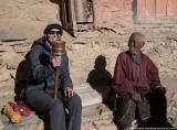 Learning how to use a prayer wheel...not that easy!
