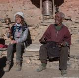 Learning how to use a prayer wheel...not that easy!