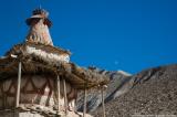 Chorten and moon