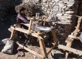 Weaving in the courtyard