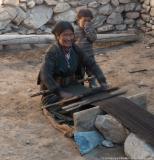 Weaving in the courtyard