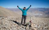 Happy to be at the top of this steep pass