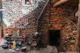 Open air kitchen of  Ranchung Cave monastery