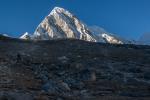On the way to Kala Patar with Pumori in the background