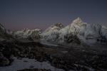 Dusk over the Khumbu Glacier