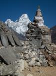Ama Dablam and chorten