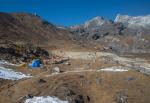 High camp on the way to the Renjo La