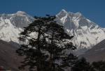 Everest and Lhotse from Tengboche