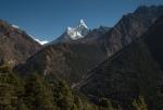 Ama Dablam and the ridge of Tengboche