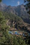 Phakding (and our camp just visible) from above