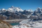 View to the East from the Renjo La (including Everest, Lhotse and Makalu)