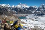 View to the East from the Renjo La (including Everest, Lhotse and Makalu)