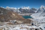 View to the East from the Renjo La (including Gokyo Ri, Everest, Lhotse and Cholatse)