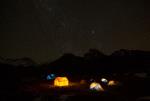 Our camp at night