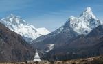 Lhotse South Face and Ama Dablam