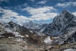 Descending towards Dzongla (with views of Ama Dablam and Cholatse)