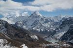 Descending towards Dzongla (with views of Ama Dablam and Cholatse)