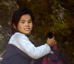 Girl on her way to boarding school