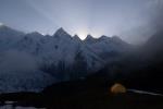 Larkya Himal at dusk
