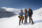 Val, Fran and Christine on a walk up the hill