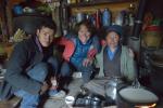 Val with Tashi and her son in Samdo