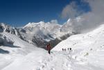 Descending the Larkya La