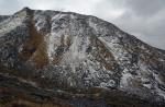Snowy hillside above Bimthang