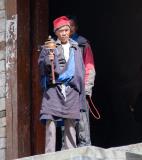 Villagers coming out of the gompa