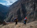 A very steep climb to 4500m