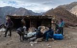 A stone hut by our camp