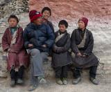 Our guide Takta with  students from the monastery