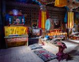 Inside the gompa of Bhijer