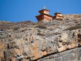 Chortens above Tsakang hermitage