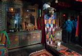 Inside the gompa of Kagbeni