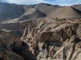 The bridge across the deep canyon to Ghyakar village