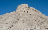 Heading up towards a ruined fort outside Lo Manthang